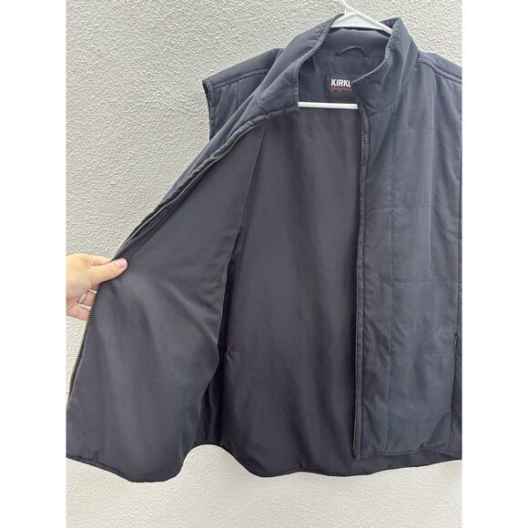 Kirkland Signature Womens Vest Size Unknown Black Quilted Zip Up - Picture 4 of 10